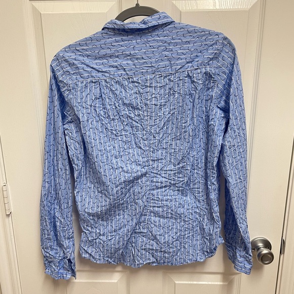 Frank & Eileen Blue Pattern Barry Button Down - Picture 11 of 11